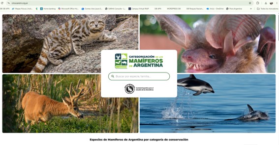 Actualización de la taxonomía y categorías de conservación de los mamíferos de la Argentina
